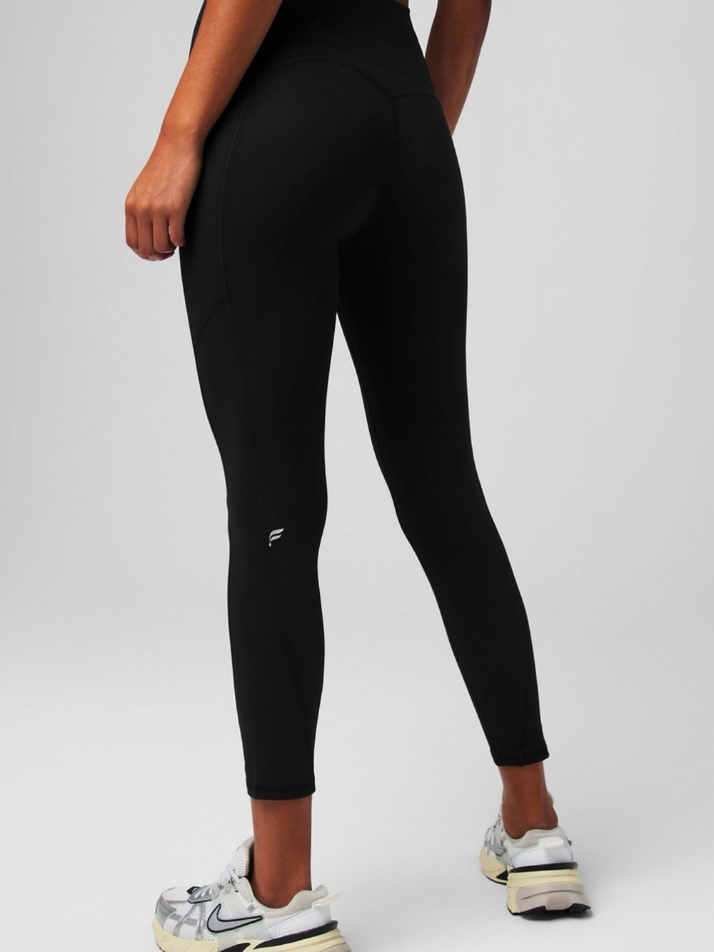 Fabletics Black High-Rise Capri Leggings pure luxe high waisted